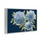 Stupell Industries Blue Hydrangeas on Indigo Framed Giclee, design by Janice Gaynor